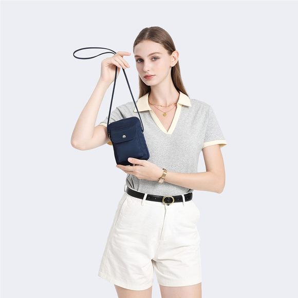 Nylon Crossbody Lanyard Mobile Phone Bag Stylish Accessory With Adjustable :> - Picture 6 of 9